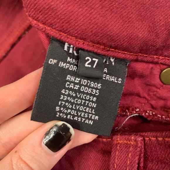 Hudson Jeans Womens 27 Ruby Nico Mid Rise Super Skinny Ankle Distressed Knee - Picture 6 of 11